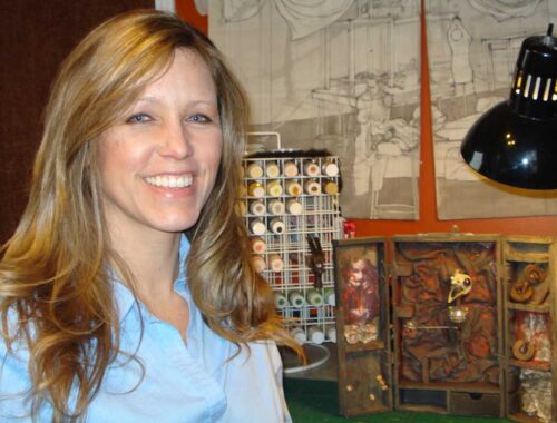 Sheri Oneal in her art room for Her Magazine Nashville