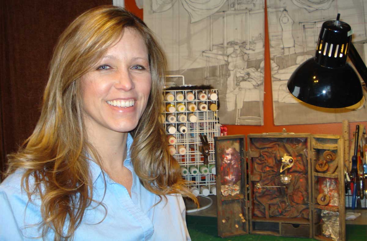 Sheri Oneal in her art room for Her Magazine Nashville