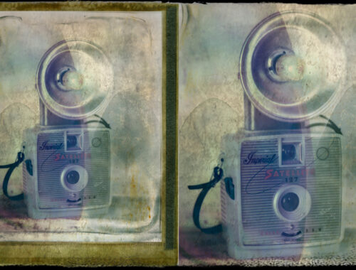 Satellite camera polaroid