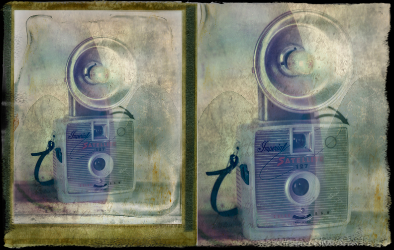 Satellite camera polaroid