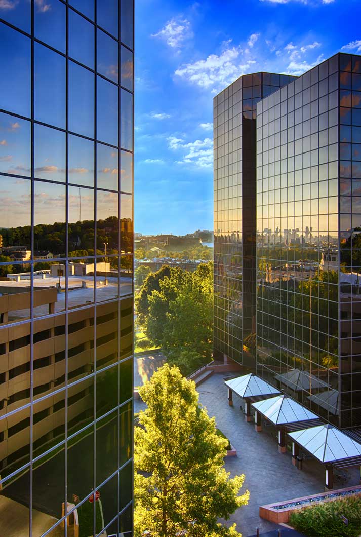 walkway and pavilion area where visitors can walk at the American Center