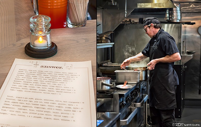 West Side Digs: answer. restaurant, menu, prep cook, Nashville