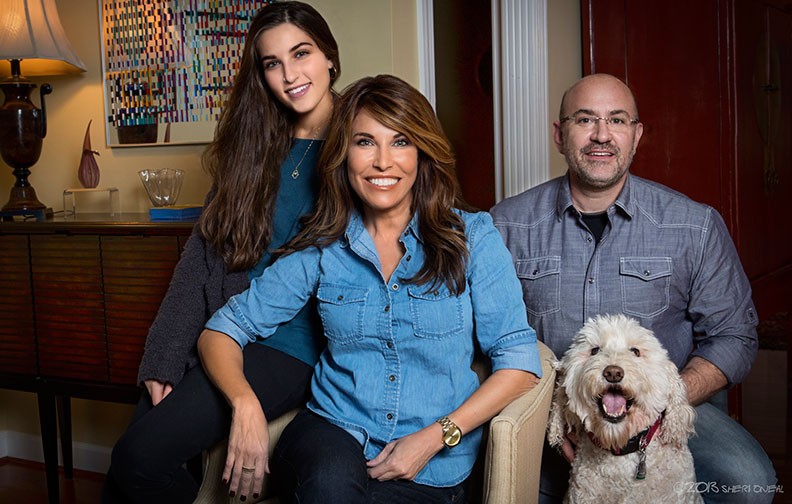 Lisa, Rob, Sara and Ginger Goldstein shot in their home in Nashville, TN.
